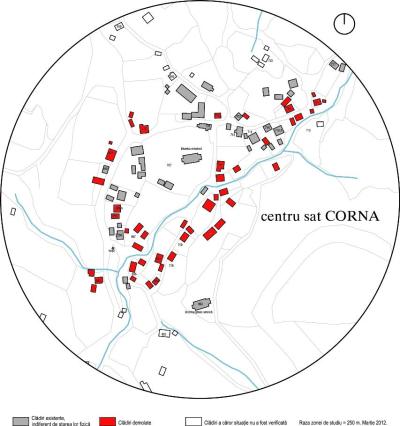satul Corna - Rosia Montana - case distruse