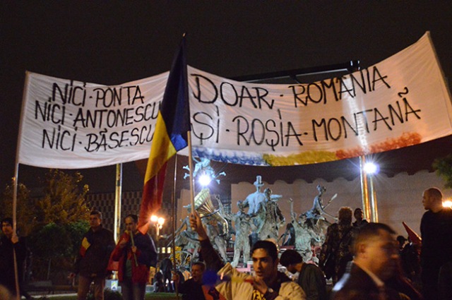 proteste - Rosia Montana - Bucuresti - 13 octombrie 2013